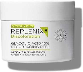 Replenix Glycolic Acid Resurfacing Skin Peel, Medical-Grade Facial Peeling Pads for Discoloration & Acne (60 ct.)
