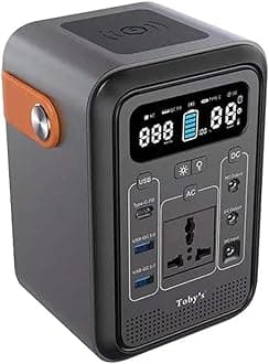 Toby's TBS 60A Portable Power Station with Inverter, Black