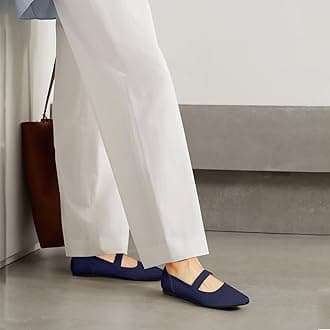 Women's Flats Shoes Pointed Toe Knit Washable Ballet Comfortable Dressy Mary Jane Flat