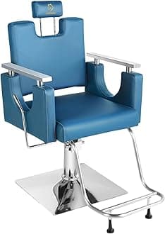 LUXMARS Heavy Duty Barber Chair, 360° Swivel Reclining Salon Chair for Hair Stylist, Height Adjustable Hydraulic Hairdressing Chair with Footrest for Barber Shop, Beauty Salon, Hairdressers