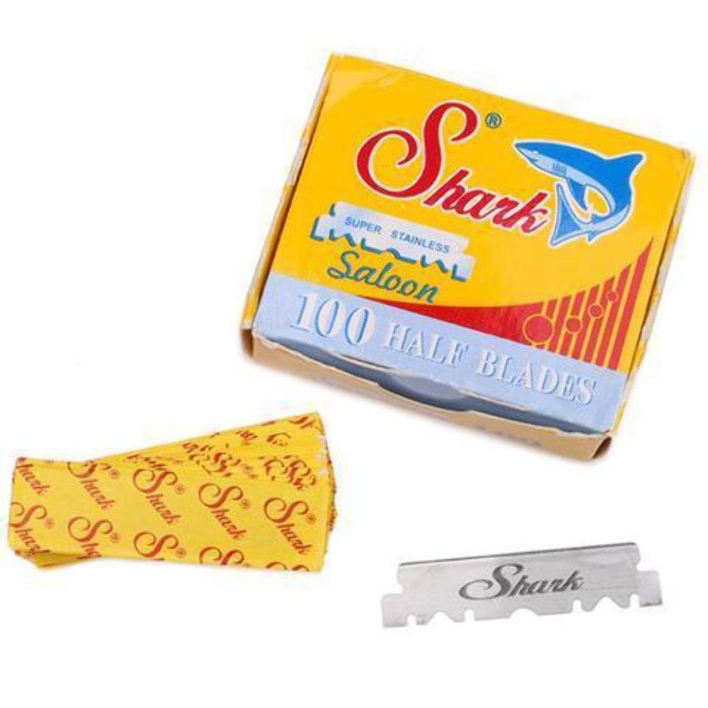 Shark Straight Edge Half Blade, 100 Count Box