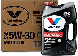 Valvoline High Mileage 150K with Maxlife Plus Technology Motor Oil SAE 5W-30 5 QT, Case of 3