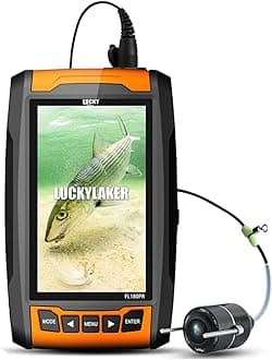 LUCKYLAKER LCD Monitor Fishing Camera Video DVR Boat Fishing Cameras Underwater Kayak Portable Camera Fish Underwater High Resolution