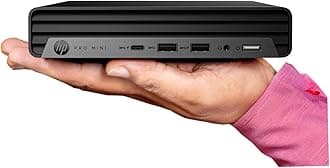 HP Pro 400 G9 Mini PC Desktop Computer, Intel 13th Gen i5-1335U, 16GB RAM, 512GB PCIe SSD, Dual 4K Display Support, USB-C, Ultra-Quiet Design, Wi-Fi 6, Keyboard and Mouse, Windows 11 Pro