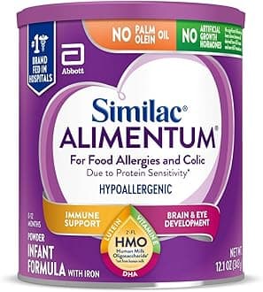 Alimentum With 2'-FL HMO Hypoallergenic Infant Formula, for Food Allergies and Colic Due to Protein Sensitivity, Baby Formula Powder, 12.1-oz Can