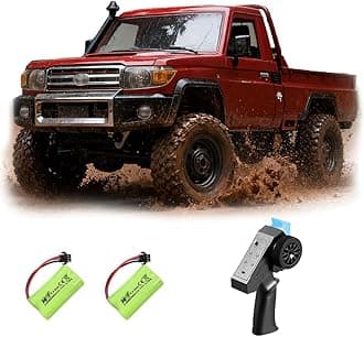 1/12 RC Truck LC 79 Pickup Trucks 2.4G Full Proportional Rock Crawler 4WD Electric Remote Control Car Off-Road Climbing Vehicle RTR 280 Motor LED Searchlight Hobby Grade Drift Car 2 Batteries