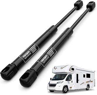 Vepagoo SE200P120 20 inch 120Lb Gas Struts Shock Lift Support - Fit for RV Bed Camper Bed Storage Heavy Duty Lid Pickup Truck Tonneau Cover Trailer Basement Door (Fit 105-135Lb Lid)