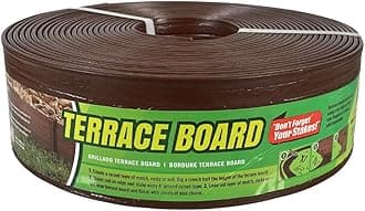 Master Mark Plastics 93340 Terrace Board Landscape Edging Coil 3 Inch by 40 Foot, Brown