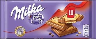 Milka Lu Cookie Milk Chocolate Bar, 3 Ounce (Pack of 18)