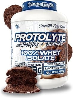 VMI Sports | ProtoLyte Whey Isolate Protein Powder | Low Calorie Whey Protein Powder for Weight Loss | Protein Powder for Muscle Gain | Digestive Enzymes | Non-GMO (Chocolate Fudge Cookie, 4.6 Pounds)