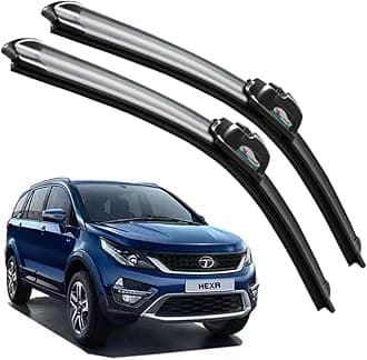 CARNYX Frameless Windshield Wiper Blades, Front Car Wipers Set of 2, Noise-Free, Durable Performance Compatible with (TATA Hexa (2017-2020) (D-26,P-26))