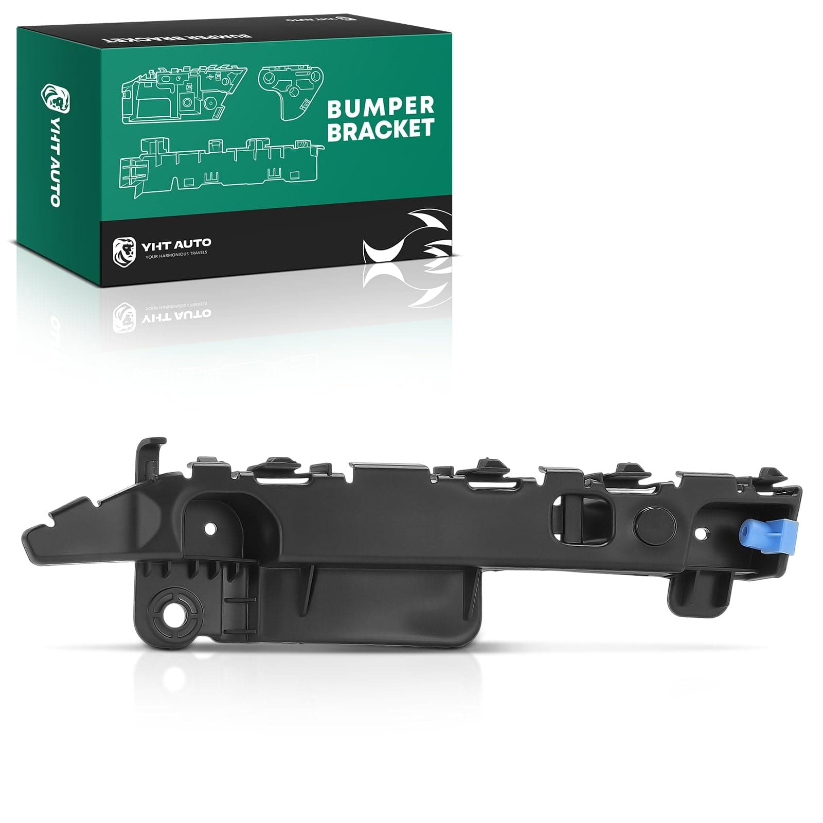 YHTAUTO Front Driver Outer Side Bumper Cover Locating Guide Compatible with Chevrolet Cruze 2011-2015, Cruze Limited 2016, Sedan, Bumper Bracket