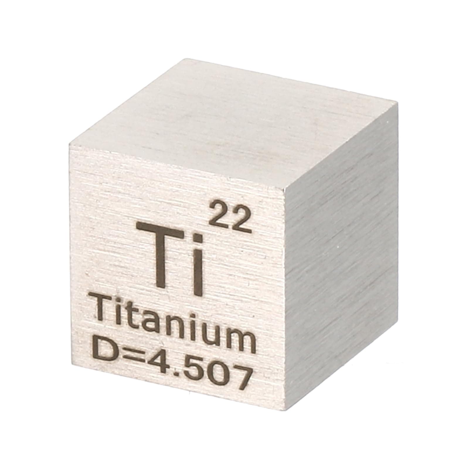 PATIKIL Titanium Cube, 10mm Ti Density Cube High Density Element Cube Unique Metal Cube Periodic Table of Elements Collections Lab Experiment Teacher Scientific Classes