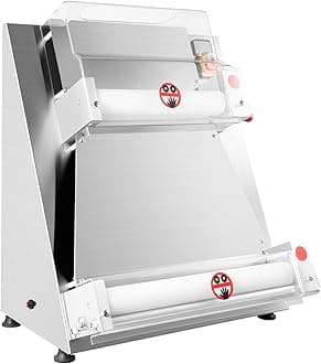 Pizza Dough Roller Sheeter, 4-16" Commercial Dough Sheeter Machine for Home, Electric Pizza Dough Roller Sheeter w/Adjustable Thickness, for Bakeries, Pizza Shops, Restaurants