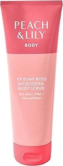 - Peach & Lily - KP Bump Boss Microderm Body Scrub (8.11 oz) - 10% AHA + PHA - Microexfoliants - Hyaluronic Acid, Cica, Tea Tree, Squalane, & Cucumber - Self Care - Vegan & Cruelty Free - Korean Beauty