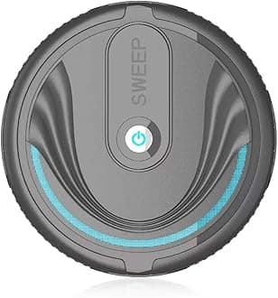 JTLBRobot Vacuum Cleaner Household Smart Sweeping Robot Automatic Cleaner Intelligent Vacuum Cleaner for Hard Floor Tile Pet Hair and Carpets (Black)