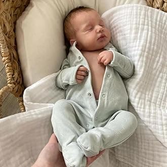 Zero Pam Reborn Baby Dolls Silicone Full Body-20 in Anatomically Correct Baby Boy, Realistic Baby Doll, Full Silicone Baby Doll, Real Life Baby Dolls with Accessories