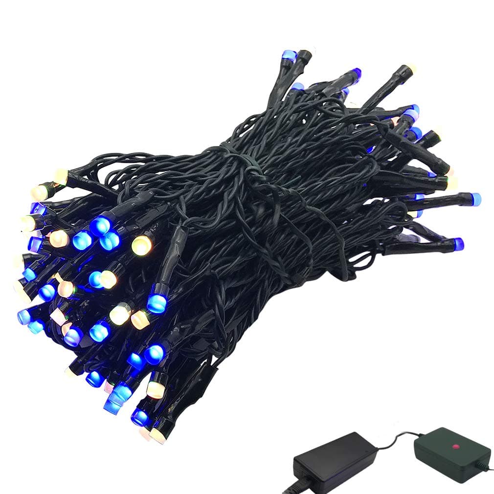 14ft 96pcs Pixels LED String Lights Individually Addressable Dimmable with Smart Phone APP Control,Waterproof Decorative Light Show for Bedroom, Patio, Garden, Parties, Wedding ( Copper Wire Lights)