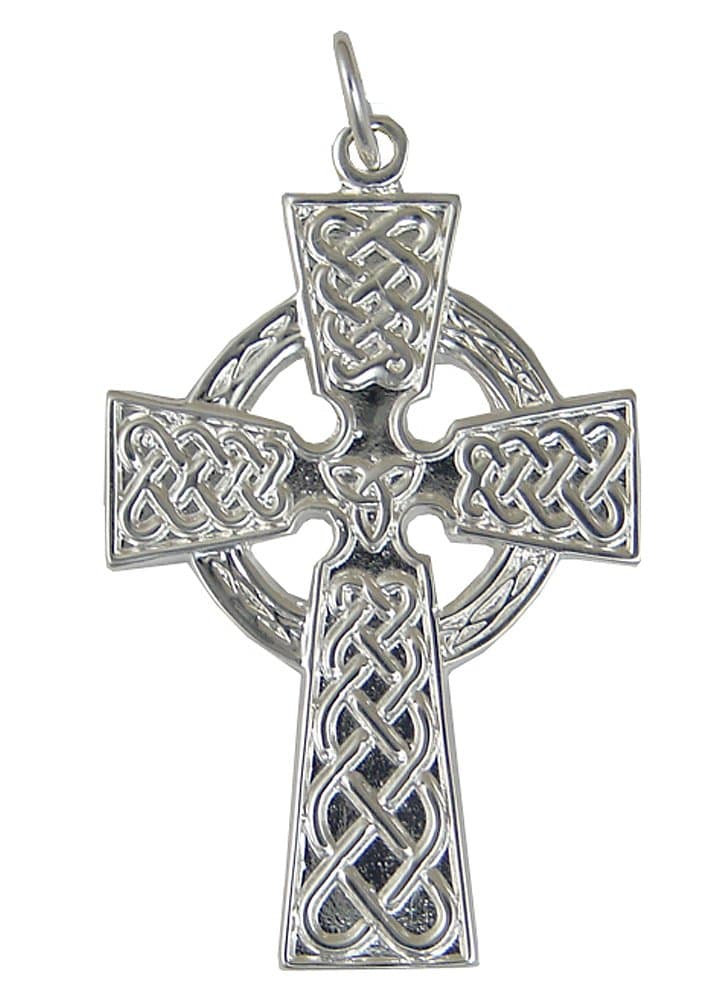 Sterling Silver Knotwork Cross Charm