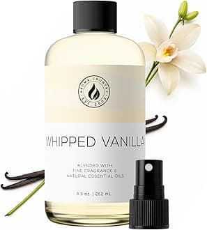 Aroma Country Whipped Vanilla Diffuser Oil - Luxury Essential Oils for Diffuser Refill & Air Freshener Room Spray - Long-Lasting & Natural Home Fragrance, Vanilla Oil for Diffusers (8.5 Fl. oz)