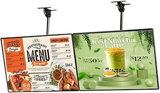 Slim Snap Frame LED Light Box, LED Backlit Menu Board Screen for Restaurant Cafe Shops Wall Mounted Billboard for Cafe Shop (60x40cm)