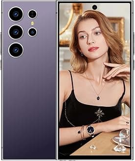 S24 Ultra Unlocked Phones 5G Cell Phone,Smartphone with Tool Pen, Android 14.0 Cell Phone 6GB+256GB Dual SIM Dual Standby (Purple)