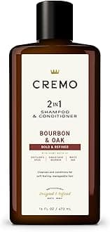 Bourbon & Oak 2-in-1 Shampoo & Conditioner, Barber Grade Quality That Moisturizes and Cleanses All Hair Types, 16 Fluid Ounce