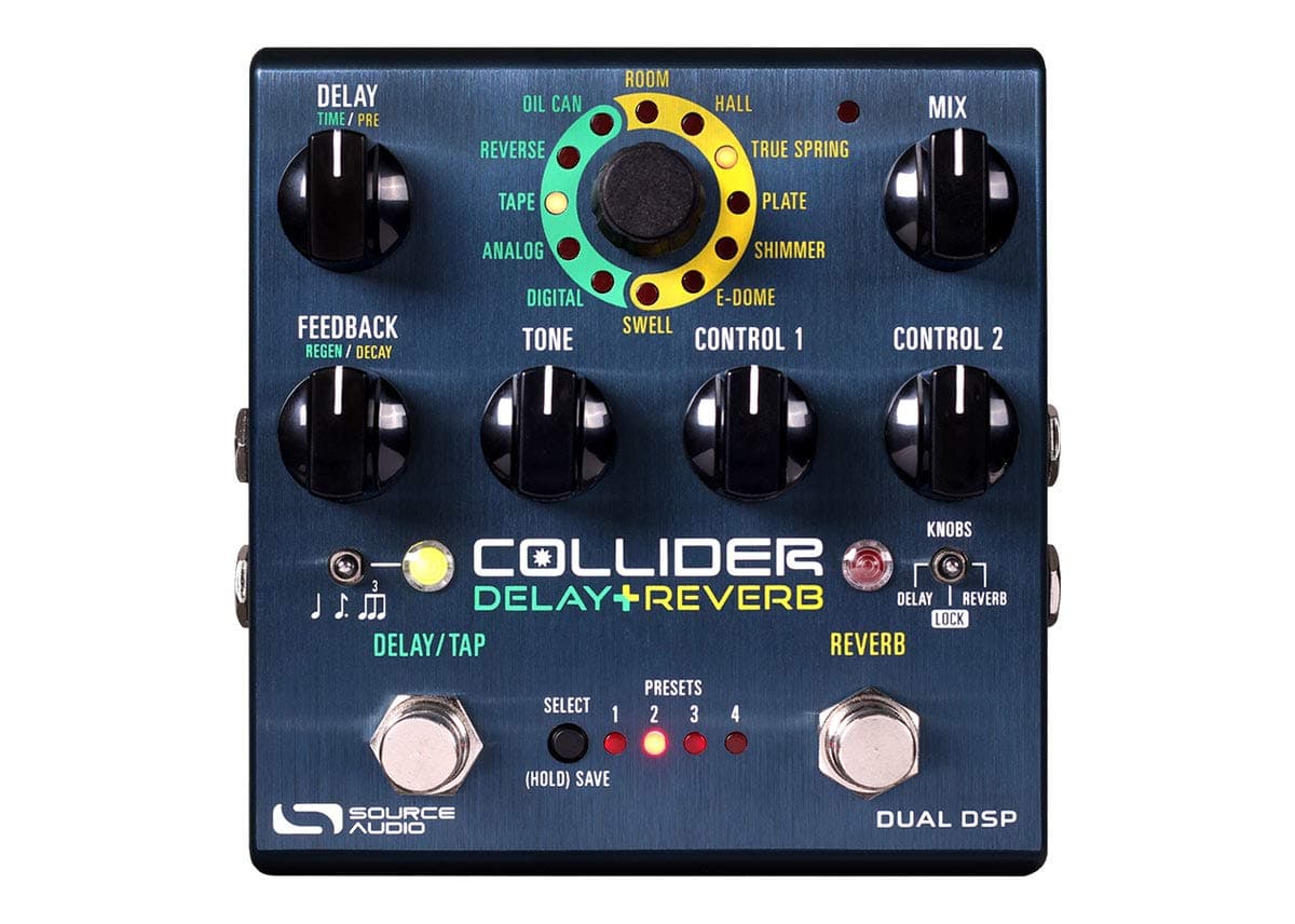 Source Audio Collider Stereo Delay+Reverb Pedal