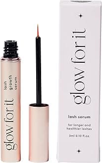 Glow For It - Lash Growth Serum | Enhances Eyelash Length & Volume | Water Based Serum | Natural & Cruelty-Free Formula with Biotin, Peptides & Natural Extracts | 3ml