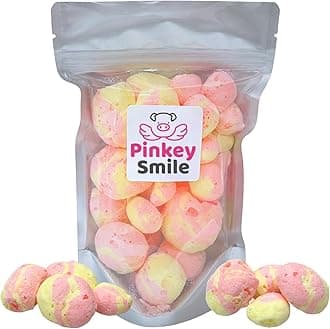 Strawberry Banana Flavored Freeze-Dried Taffy 2 oz – Crunchy & Airy Snack – Bite-Size Pieces – Ships in Box – Bold Taste & Light Texture