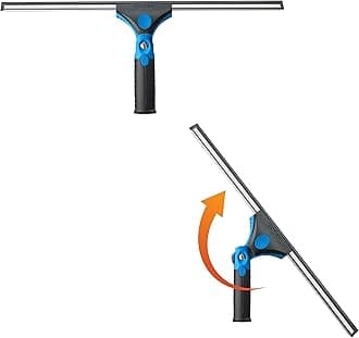 18-inch Professional Grip Swivel Squeegee – Professional Grade Window Squeegee for the Home, Large Squeegee for Glass Window Cleaning