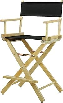 24" Director's Chair Natural Frame-Black Canvas