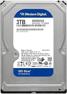 Western Digital WD Blue 3To SATA 3.5p PC 6 Gb/s HDD