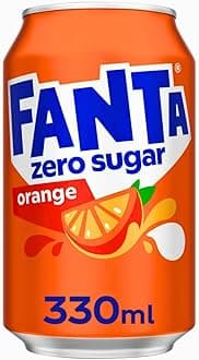 Fanta Can Orange Zero 330 ml (Pack of 24)