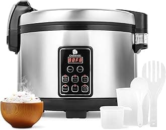 - Commercial Rice Cooker,15.85QT/84 Cups Cooked Rice,15L Extra Large Capacity Rice Cooker & Warmer,1350W Fast Rice Cooker With LED Display,Nonstick Inner Pot,Multi-Function Electric Rice Maker