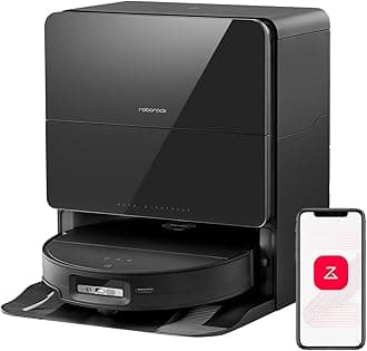 – Saros 10 Robot Vacuum and Mop, 22,000Pa Suction, AI Obstacle Avoidance, 3.14-inch Ultra Thin, Auto Detachable Mop, Zero Tangling Main Brush, Hot Water Mop & Dock Self Cleaning, Pet Friendly