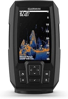 Garmin Striker Vivid 4cv, Easy-to-Use 4-inch Color Fishfinder and Sonar Transducer, Vivid Scanning Sonar Color Palettes (010-02550-00)