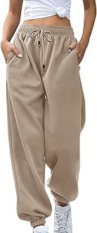 Womens Casual Joggers Cotton Sweatpants,Women Solid Color Trendy Athletic Pants,High Waisted Cute Sport Clothes