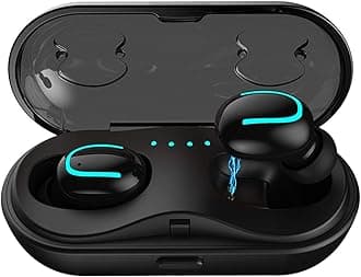 Mini Wireless Earbuds Touch Control, Bluetooth Headphones in Ear Light-Weight Earbuds, IPX7 Waterproof Sport Earphone, 30H Playtime Built in Mic Noise Cancelling Headset,for iPhones and Samsung Galaxy