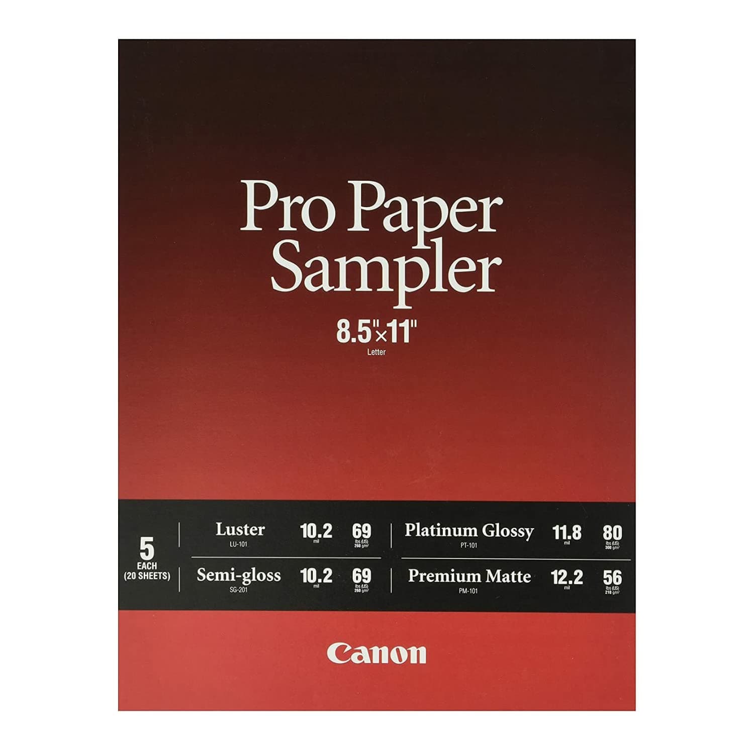 Canon Pro Paper Samples Pack 8657B012