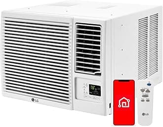 LG LW8023HRSM 7600 BTU Smart Wi-Fi Enabled Window Air Conditioner with Energy Save Function and ThinQ Technology (White)