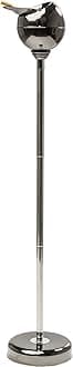 Design Spheric Standing Ashtray, Silver, 72 x 13 x 13 cm, Floor Ashtray, Height Adjustable, Hotel Look, Chrome-Plated Steel, Industrial, Metal, Space Saving, Gunmetal
