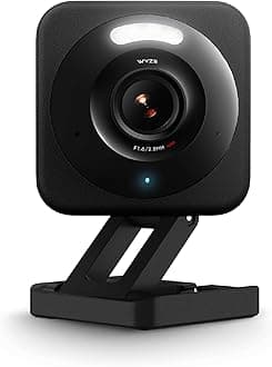 Wyze Cam v4, 2K HD Wi-Fi Smart Home Security Camera, Indoor/Outdoor Use, Pet/Baby Monitor, Motion Activated Spotlight/Siren, Enhanced Color Night Vision, 2-Way Audio, Local/Cloud Storage, Wired, Black