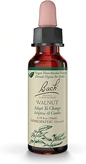 Bach Original Flower Remedies, Walnut (Non-Alcohol Formula) - Adapt to Change - Natural Homeopathic Flower Essence for Emotional Balance - Vegan, Gluten Free, Sugar Free - 10mL Dropper