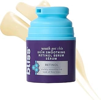 Bliss Retinol Serum Youth Got This Advanced Anti-Aging Formula - Reduces Fine Lines & Wrinkles - Dermatologist-Tested - Clinically Proven Results - Fragrance-Free & Vegan - 1 Fl Oz