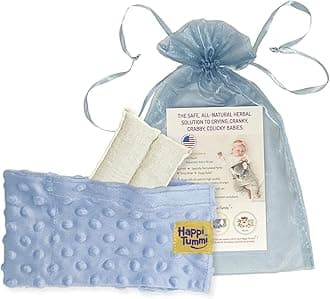 Happi Tummi Colic and Gas Relief for Babies and Infants- Heated Belly Wrap for Newborns - Aromatherapy Wrap for Upset Tummy and Constipation