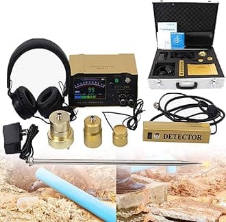 Professional Underground Water Leak Detector - Water Leak Geophone Sensor,Accurate and Relia Accurate and Reliable Water Leak Sensor for Pipes - 3 Meter Detection Depth