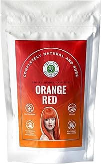 Henna Cosmetics Henna Hair Color & Beard Dye for Men | Orange Red Henna Powder for Hair | Organic Hair Dye without Chemicals 100 Grams+50 Grams Bonus Hair Dyes.
