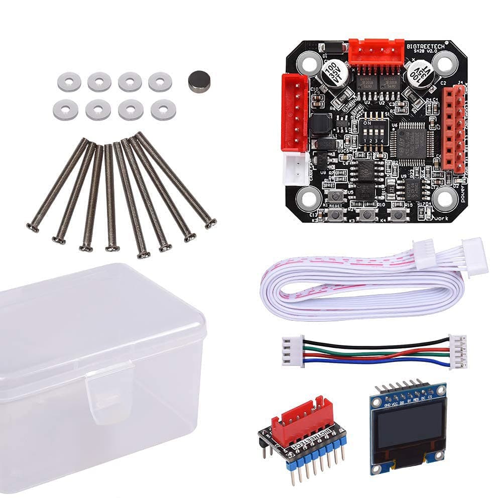 BIGTREETECH S42B V2.0 Closed Loop Driver Control Board 42 Stepper Motor with OLED Display Prevent Multi-Step and Losing Steps with Low Heat Generation for 3D Printer SKR V1.3/1.4 Board