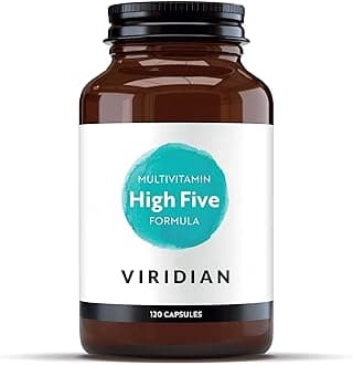Viridian - High Five Multivitamin Formula - 120 Veg Caps | Support Energy & Vitality with 23 Essential Nutrients & Including Vitamin B5 | Formulated by Nutritionists | No Artificial Additives | Vegan